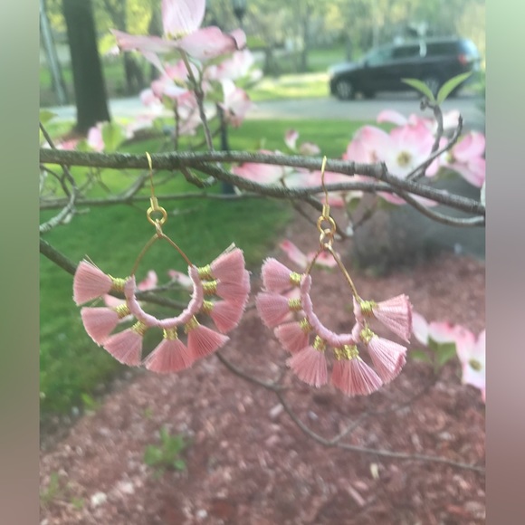 Boho Tassel Flare Earrings - Picture 2 of 5